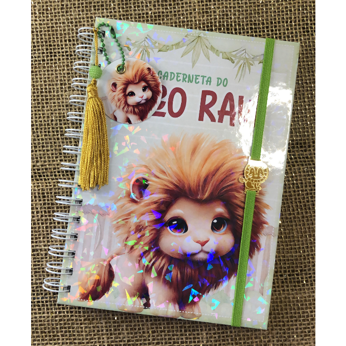 Caderneta de Saúde Infantil Personalizada A5 | SUS Atualizado | Capa Dura | Leaozinho