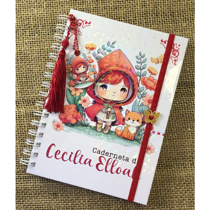 Caderneta de Saúde Infantil Personalizada A5 | SUS Atualizado | Capa Dura | Chapeuzinho Vermelho (m2)