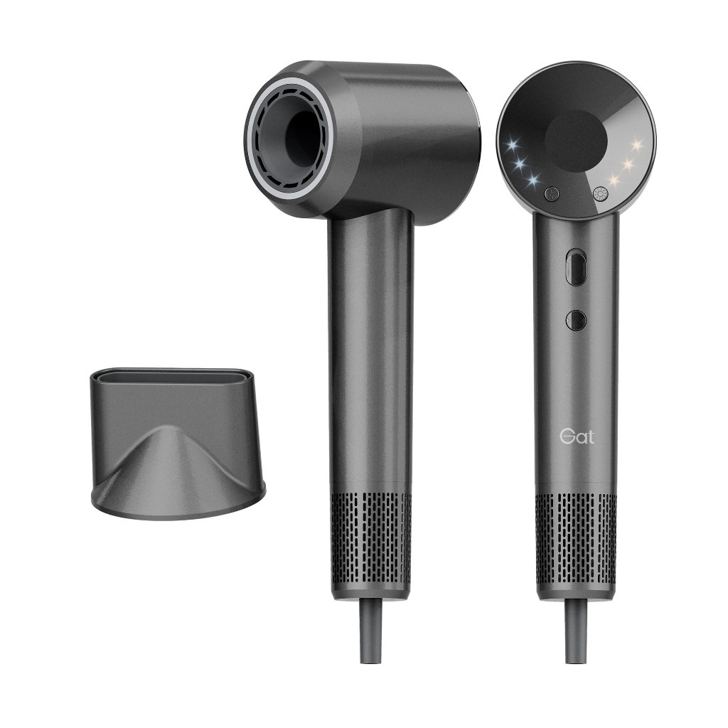 GAT Secador de Cabelo de Alta Velocidade, 1600W, Ajuste de Várias Velocidades (127V/220V) em Oferta na Shopee