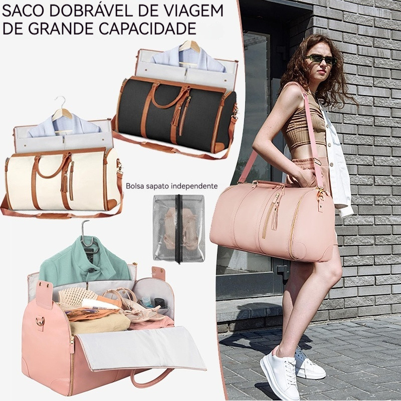 Bolsa De Viagem Multifuncional Dobrável De Grande Capacidade Impermeável