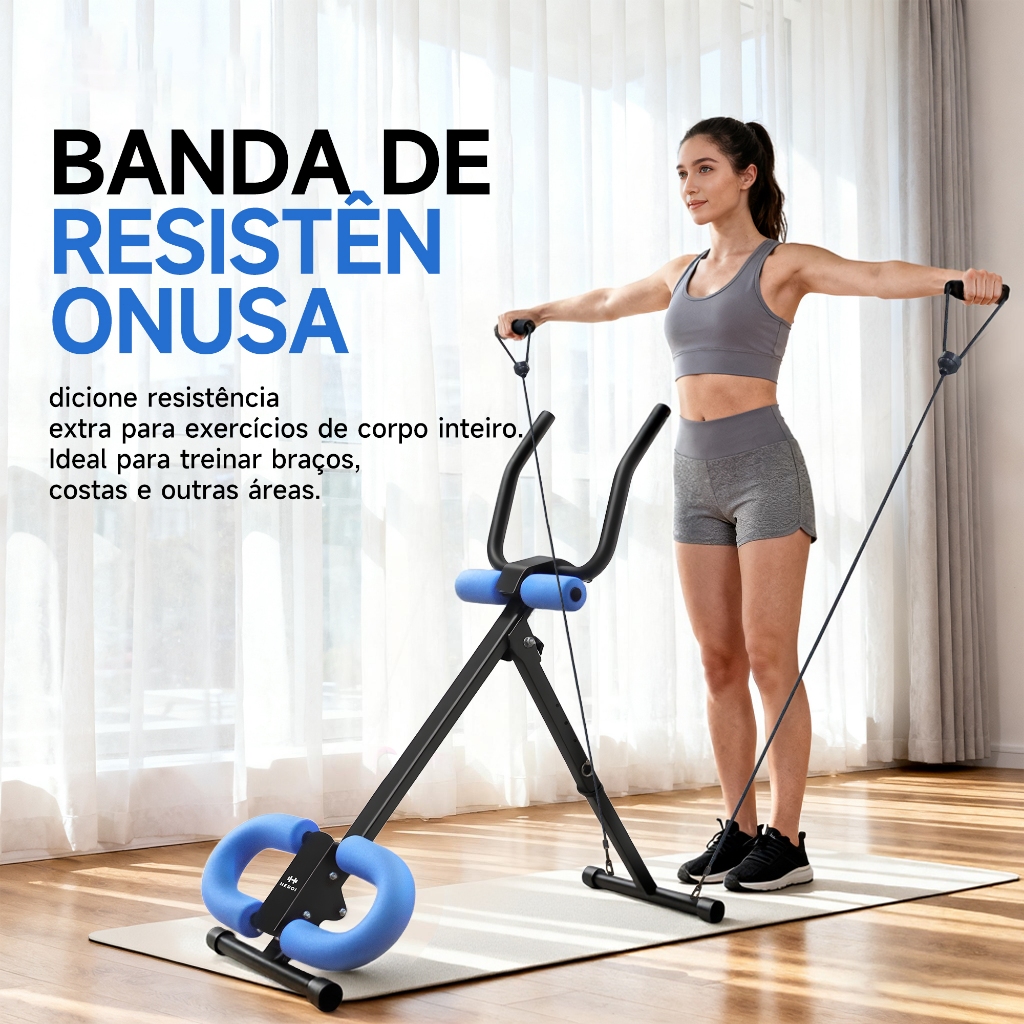 HEROI Aparelho exercícios abdominais Máxima Peso 200kg /Dobrável/academia equipamentos em Oferta na Shopee
