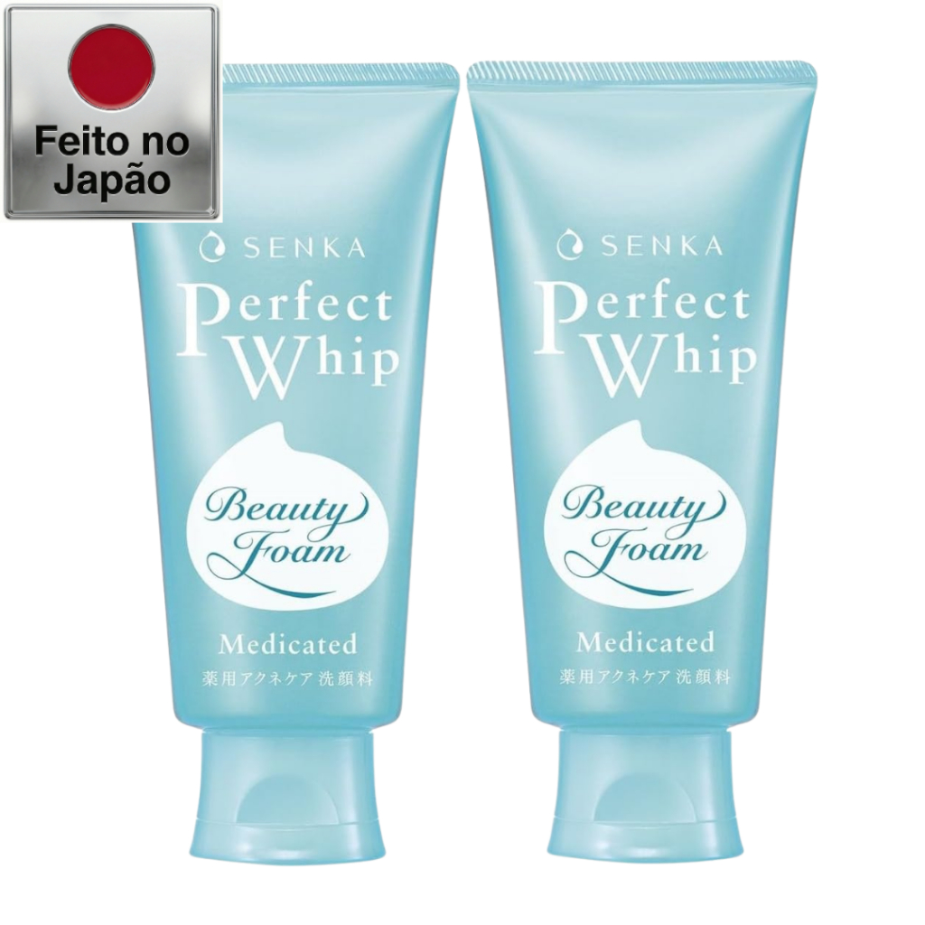 SENKA Espuma de Limpeza Perfect Whip Acne Care 120g (Conjunto de 2) Cuidado com Acne - Feito no Japão