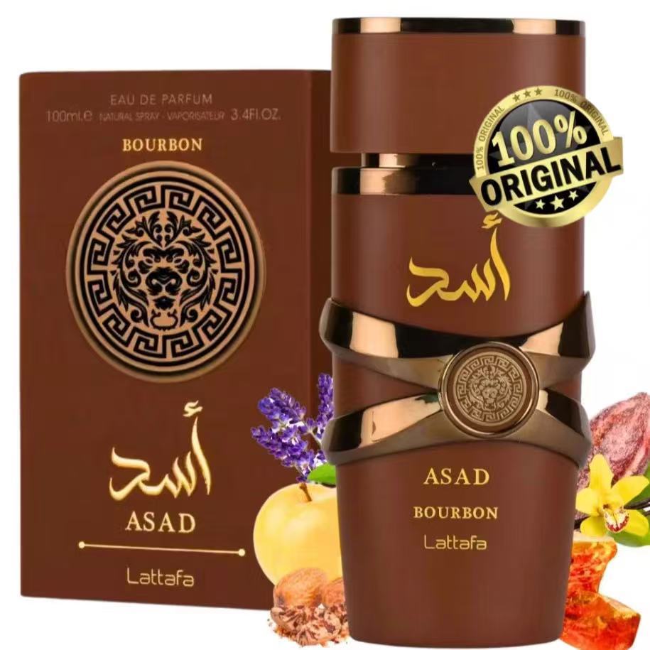 PerfumeLattafa Asad Bourbon 100% original Eau de Parfum EDP -100ml em Oferta na Shopee