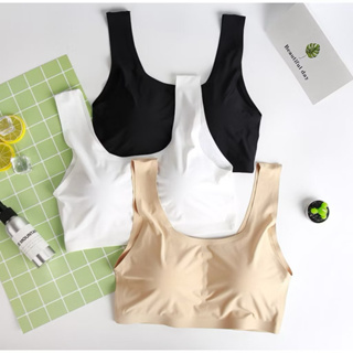 Kit 3 Top Sutiã Regata Ice Silk Sem Costura | Frescor, Elasticidade e Conforto em Oferta na Shopee