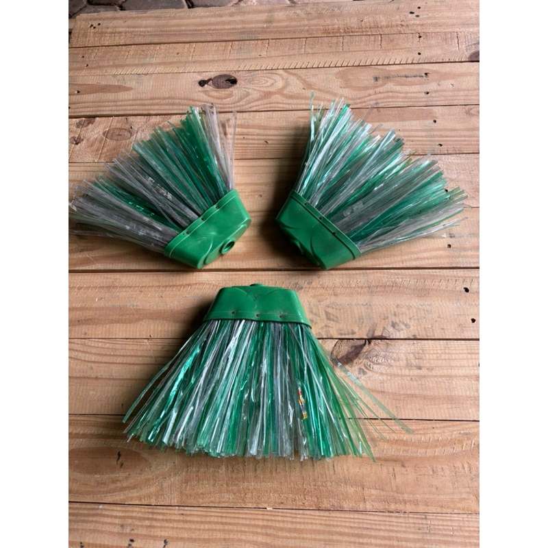 kit 3 vassouras ecologica de garrafa pet