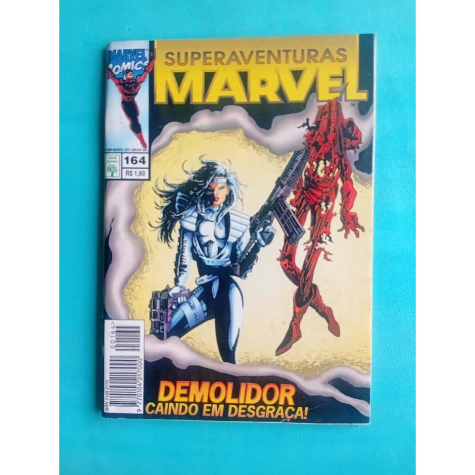 Superaventuras Marvel n° 164 Editora Abril Formatinho Justiceiro Demolidor