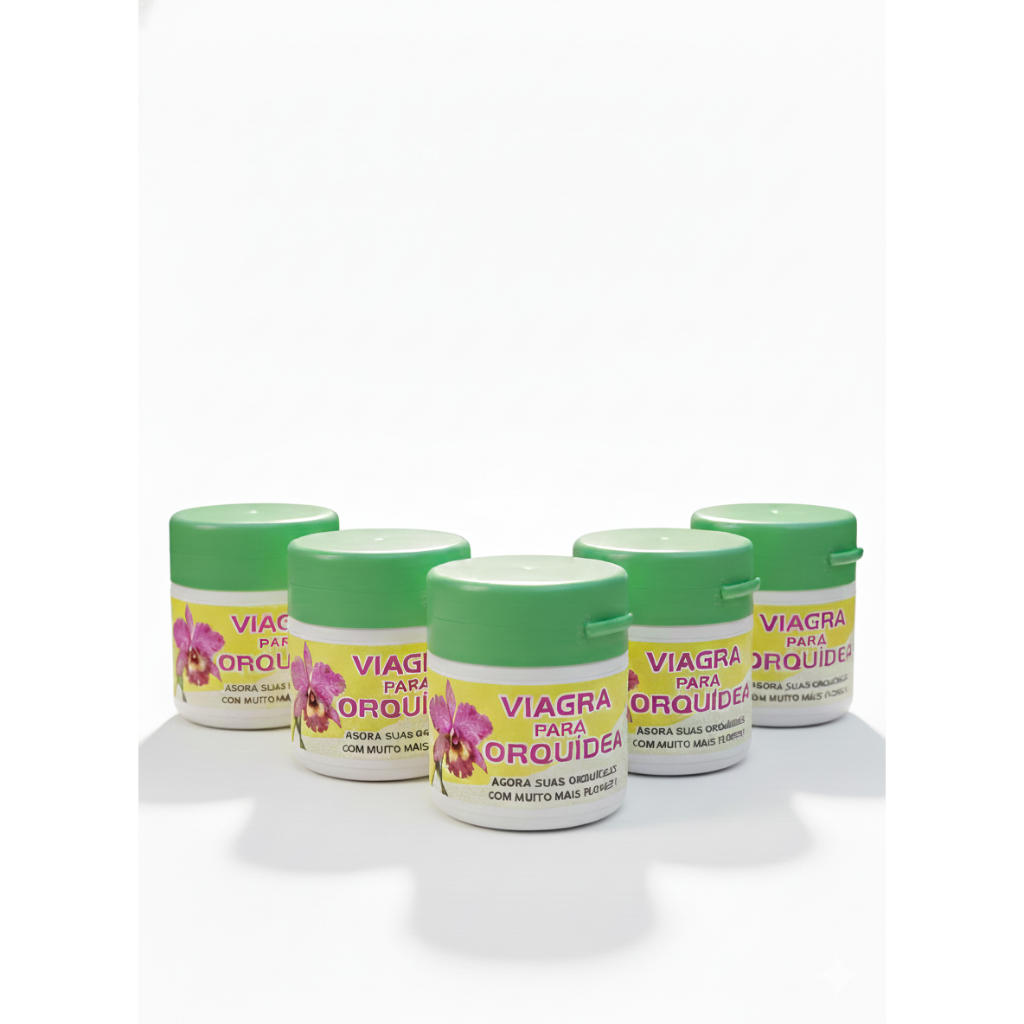 Kit 5 Fertilizantes Viagra Para Orquídea 60gr