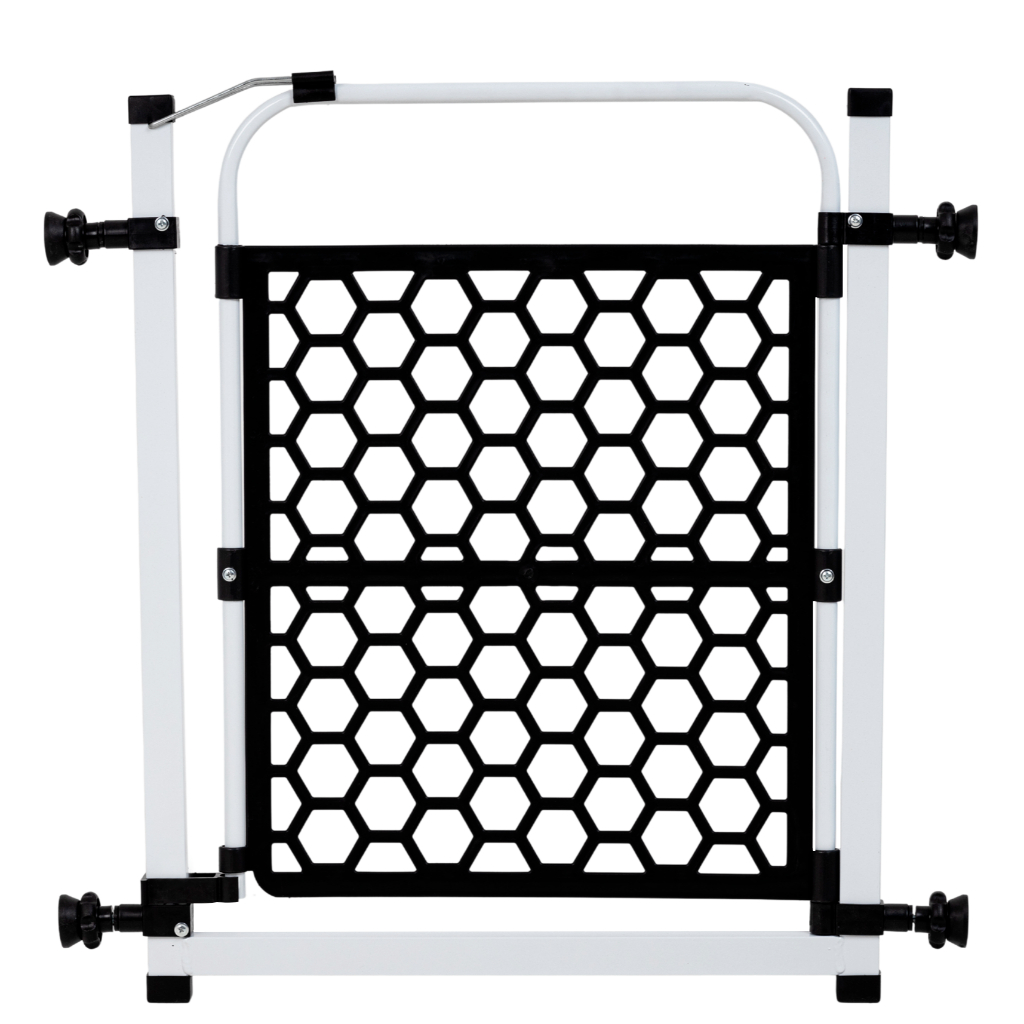 Portão para Pet e Grade Para Cachorro 78cm A 83cm Cercado de Proteção Branco