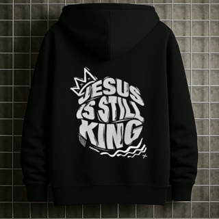 Moletom Canguru Jesus Is Still King Unissex Com Capuz e Bolso Flanelado de Inverno em Oferta na Shopee