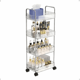 Carrinho Estante Pequeno Acrilico Multiuso Com Rodinha 3 Andares em Oferta na Shopee