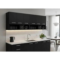 Conjunto 2 Armários Cozinha Aereo Compacto Modular Com Nicho