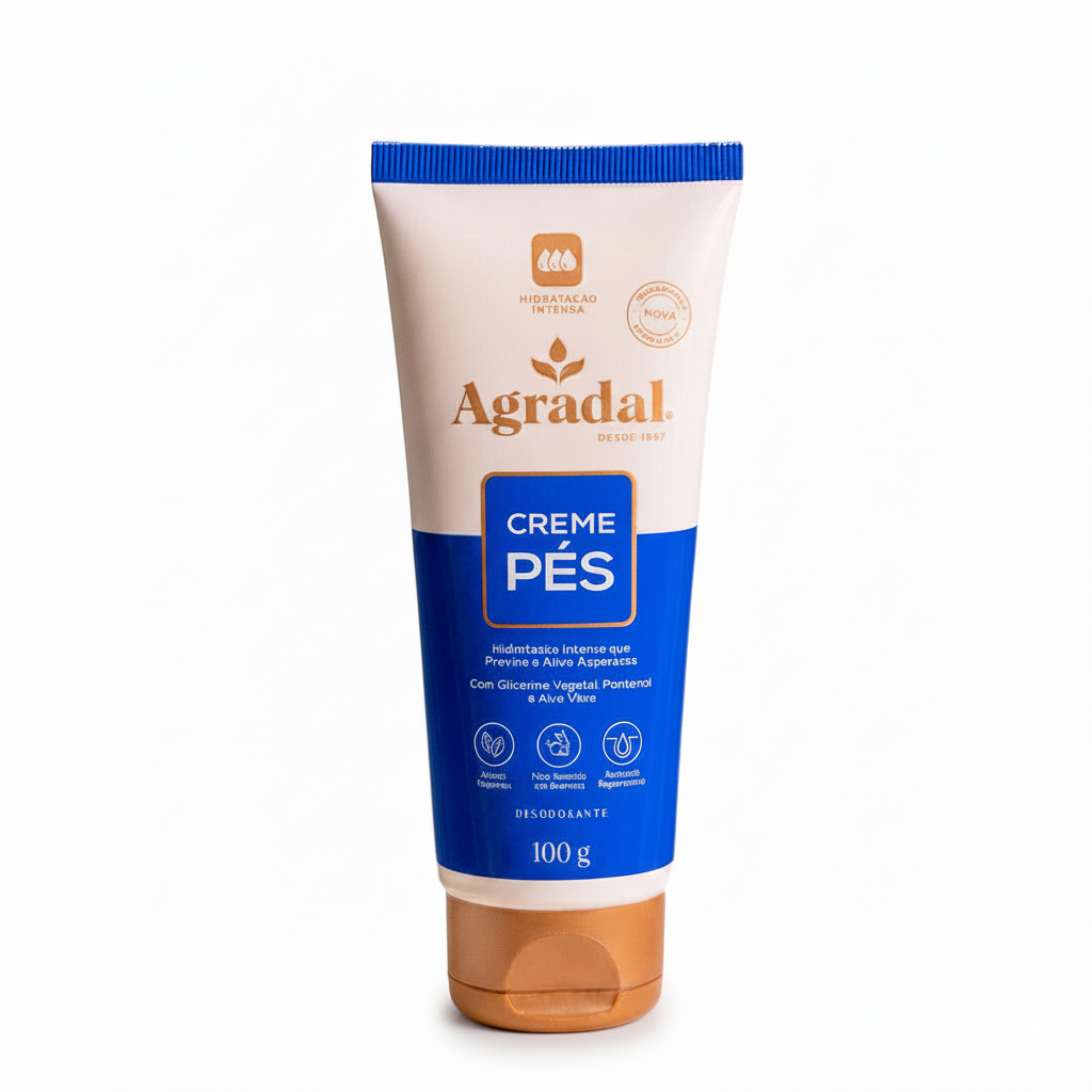 Creme Para os Pés Hidratação Intensa 100g - Agradal em Oferta na Shopee