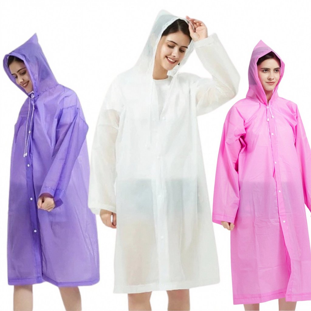 Capa de Chuva Grande com Capuz Unissex Impermeável PPP500