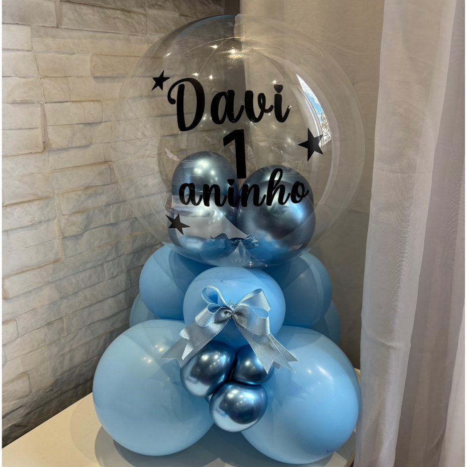 Kit Balão Personalizado para Aniversário Bexigas com frase adesivo em Oferta na Shopee
