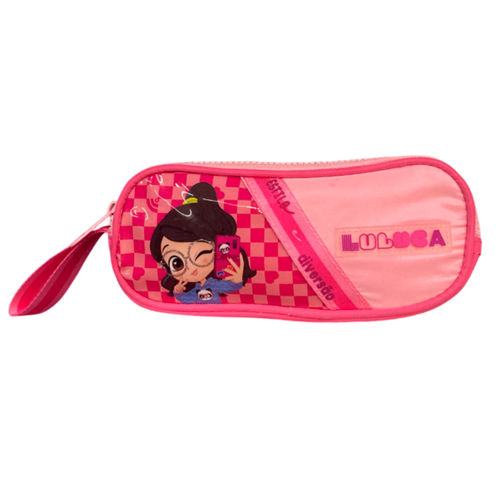 Estojo Escolar Duplo Luluca Emoji Original Clio Infantil Menina