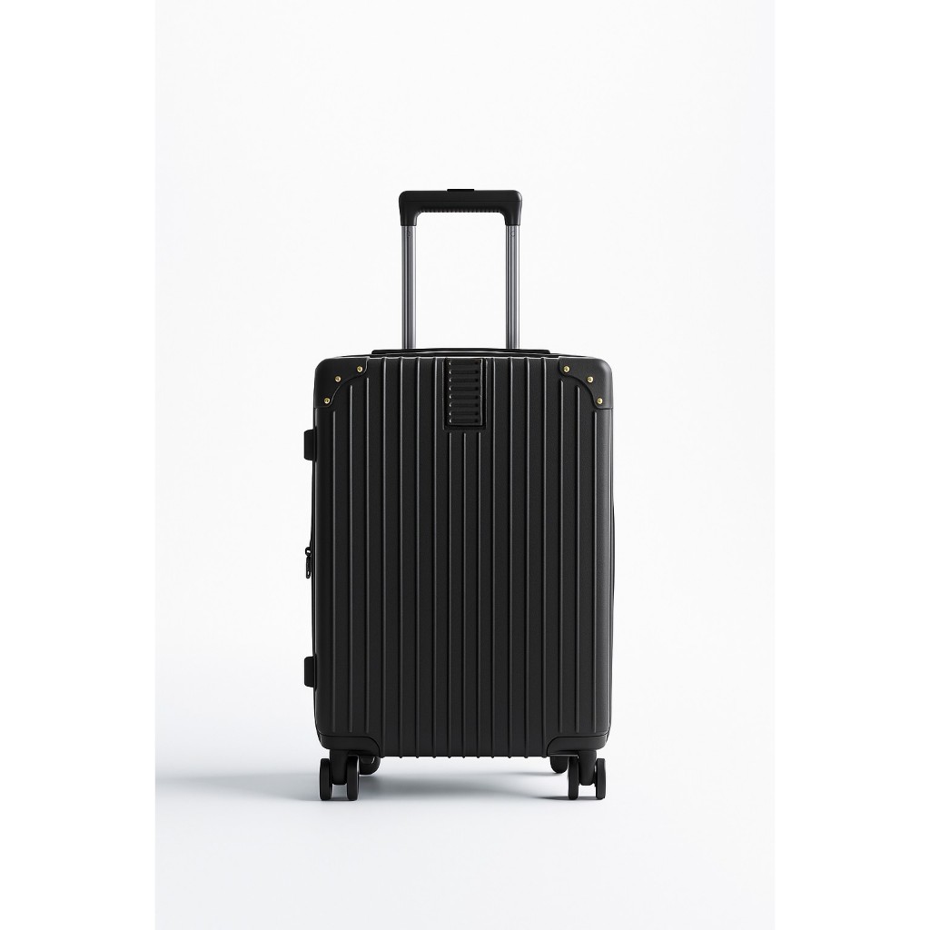 Mala de Viagem ABS Bordo com Blogueirinha Rodinhas 360° Resistente Preto