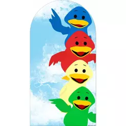 PAINEL PARA FESTAS, BENTO E TOTÓ BICHINHOS, ROMANO 2X1 COM ELÁSTICO NAS BORDAS