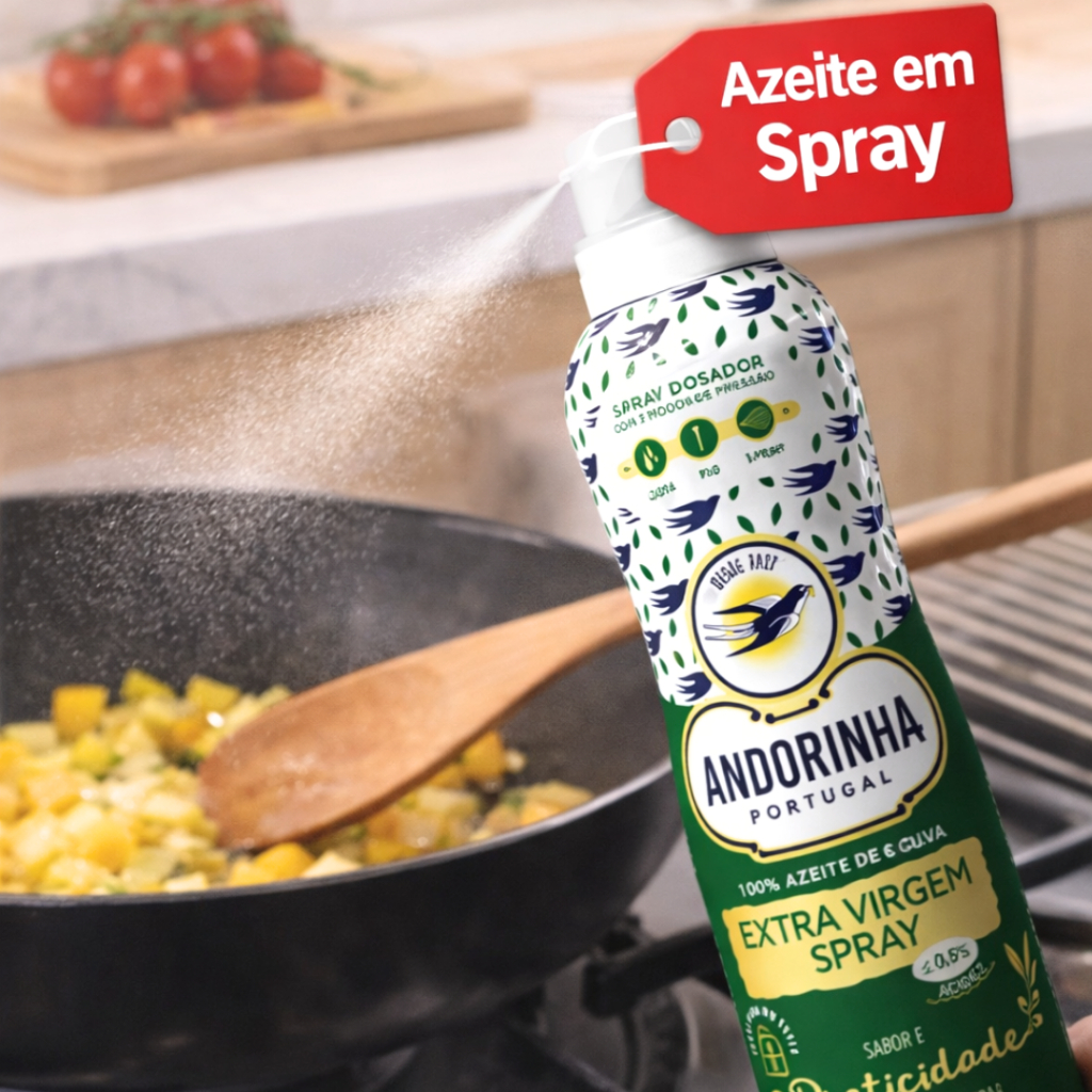 Azeite Andorinha em Spray Extra Virgem 200 ML em Oferta na Shopee