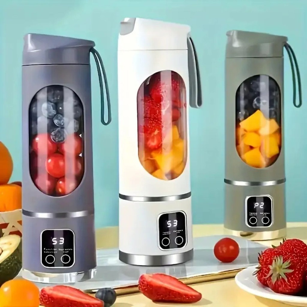 Mixer de Suco Portátil Elétrico com Display LED | Copo Liquidificador USB