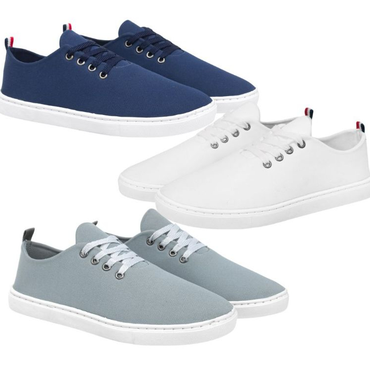 Kit 3 Pares Tênis Sapatênis Casual Masculino Promoção Confortavel Sport Fino Promoção