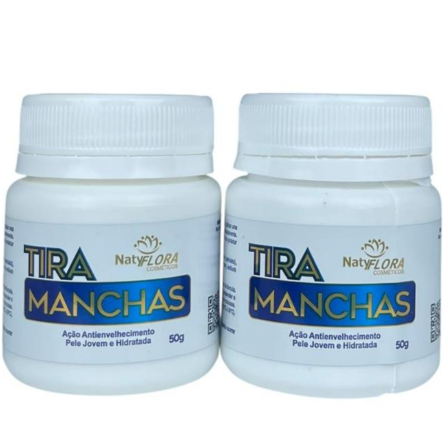 Creme Tira Manchas Facial e Corporal 50g Ação Hidratante e Combate Melasma NatyFlora