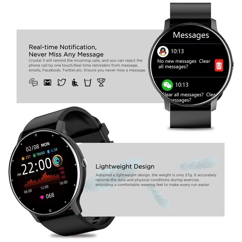 Smartwatch Relógio Inteligente com Assistente de Voz — foto 4