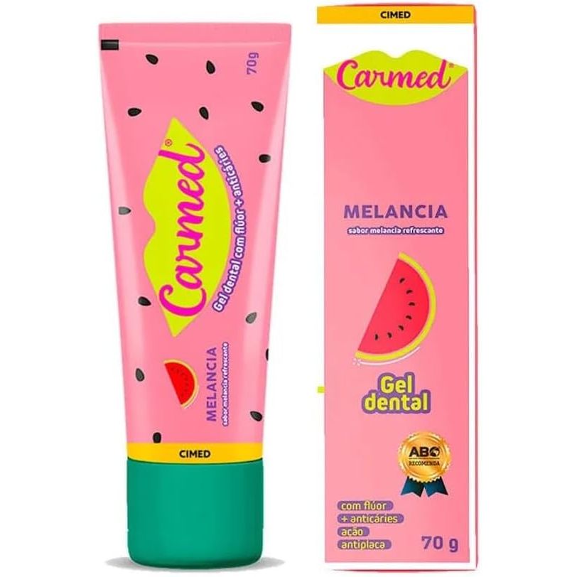 Carmed Gel Dental com Flúor Sabor Melancia 70g