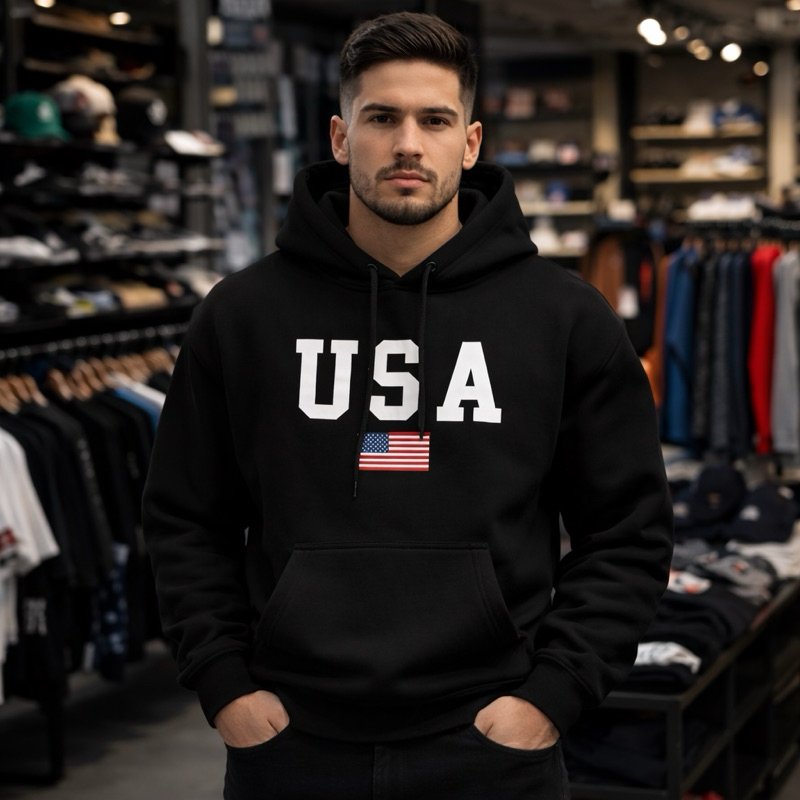 MOLETOM CANGURU MASCULINO BLUSA FRIO ALGODÃO PREMIUM ESTILOSA INVERNO ESTAMPADA U.S.A ENVIO RÁPIDO LANÇAMENTO