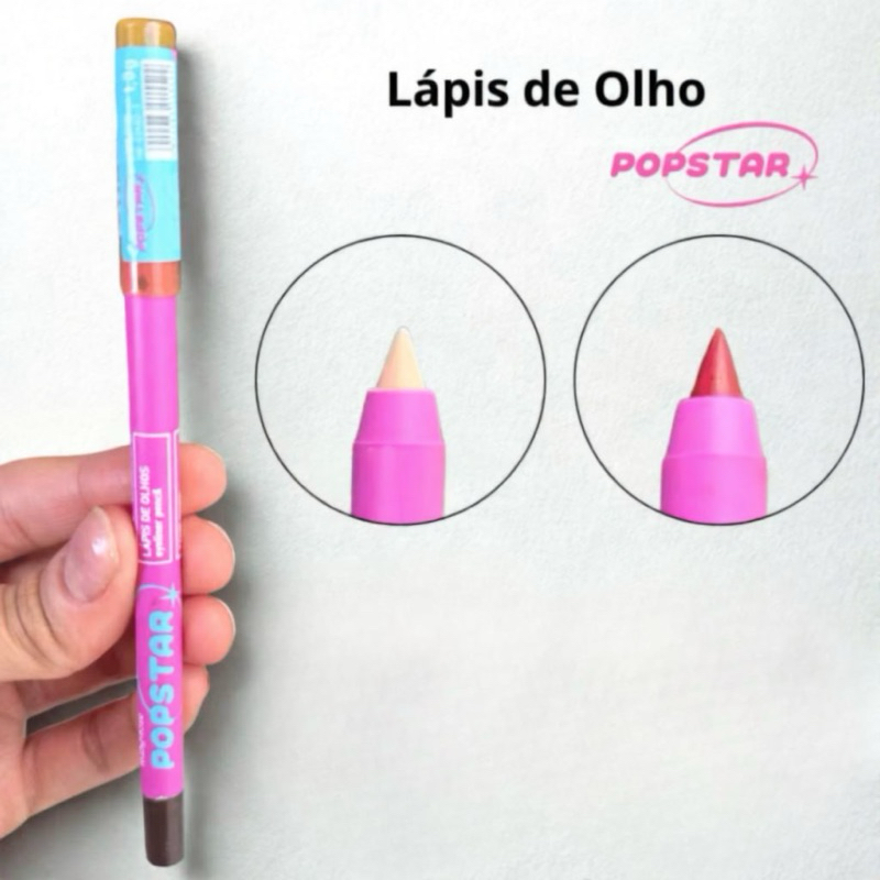 Lápis de Olhos Hot Blink Popstar Ruby Rose Marrom Nude Bordô Preto Alta Pigmentação HB-E2402 em Oferta na Shopee