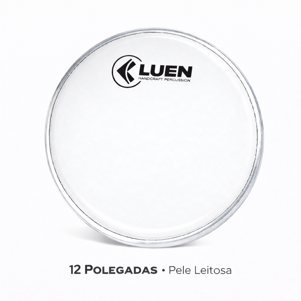 PELE LEITOSA LUEN 12 POLEGADAS CAIXA BATERIA/PANDEIRO