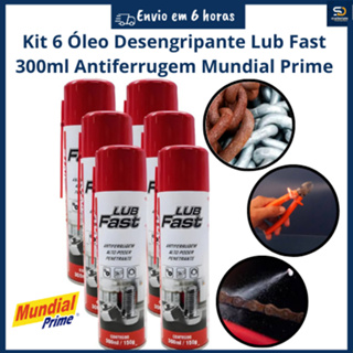 Kit 6 Óleo Desengripante Lub Fast 300ml Antiferrugem Spray em Oferta na Shopee