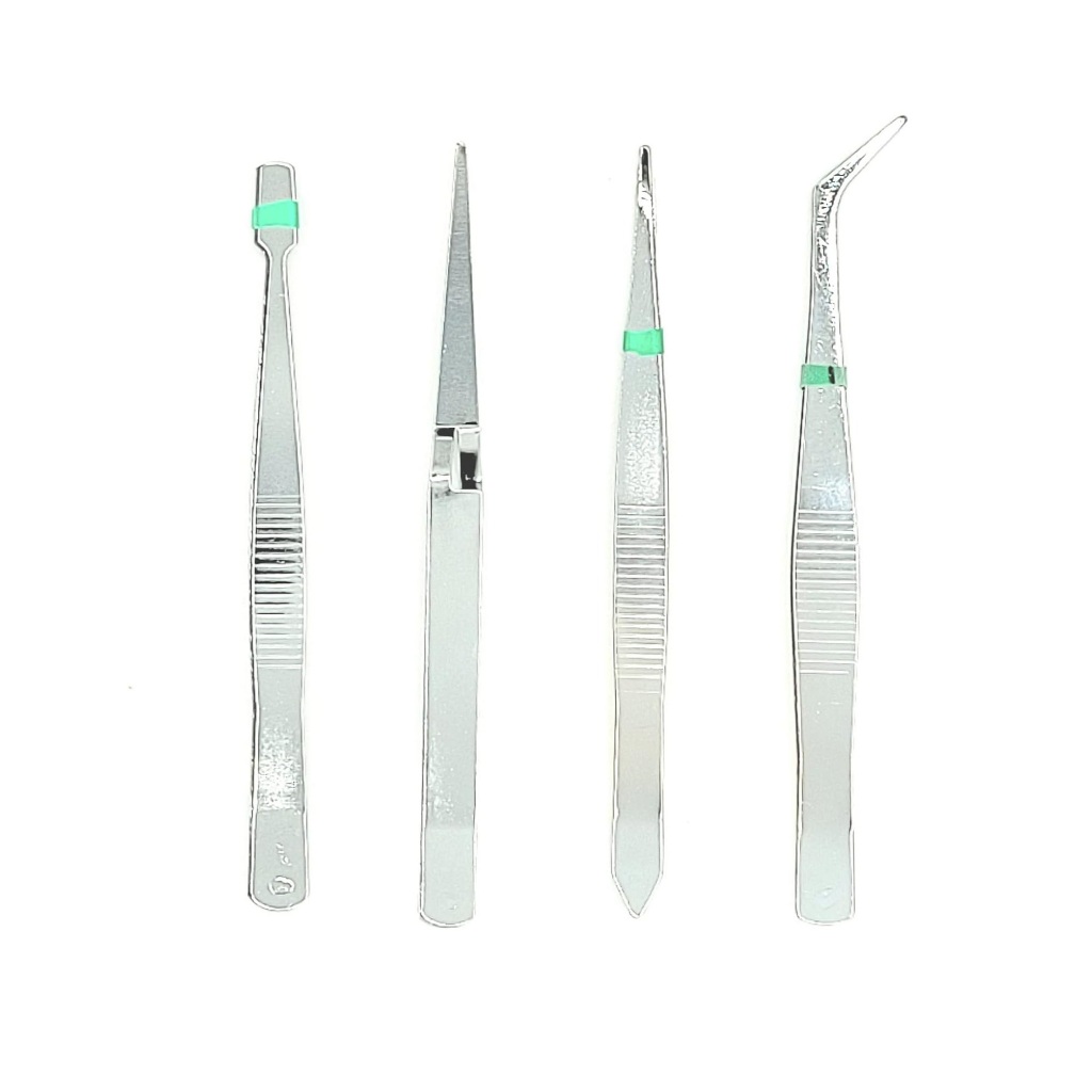 Kit com 4 Pinças para artesanato e eletrônicos 123Util — imagem 2 de 2