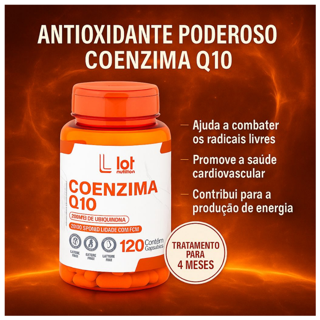 Coenzima q10 200mg 120 cápsulas
