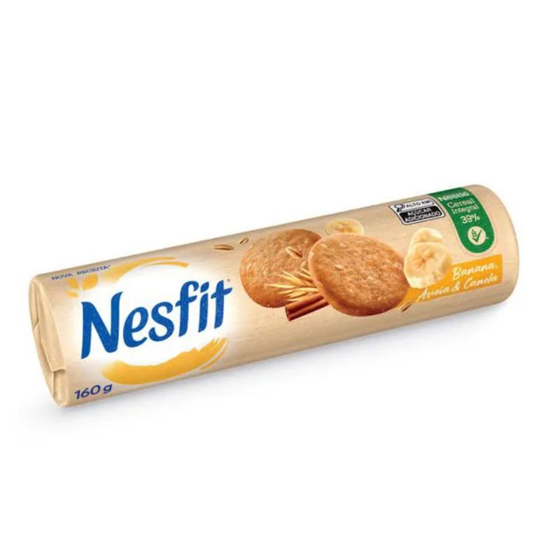 Multi-pack Biscoito Nesfit Banana, Aveia & Canela Nestlé 160g