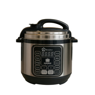 Panela de Pressão Elétrica 5L Inox 110V ou 220V 1000W Painel Digital Preto