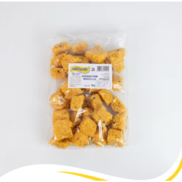 Cocada com Maracujá em Pedaços 1kg
