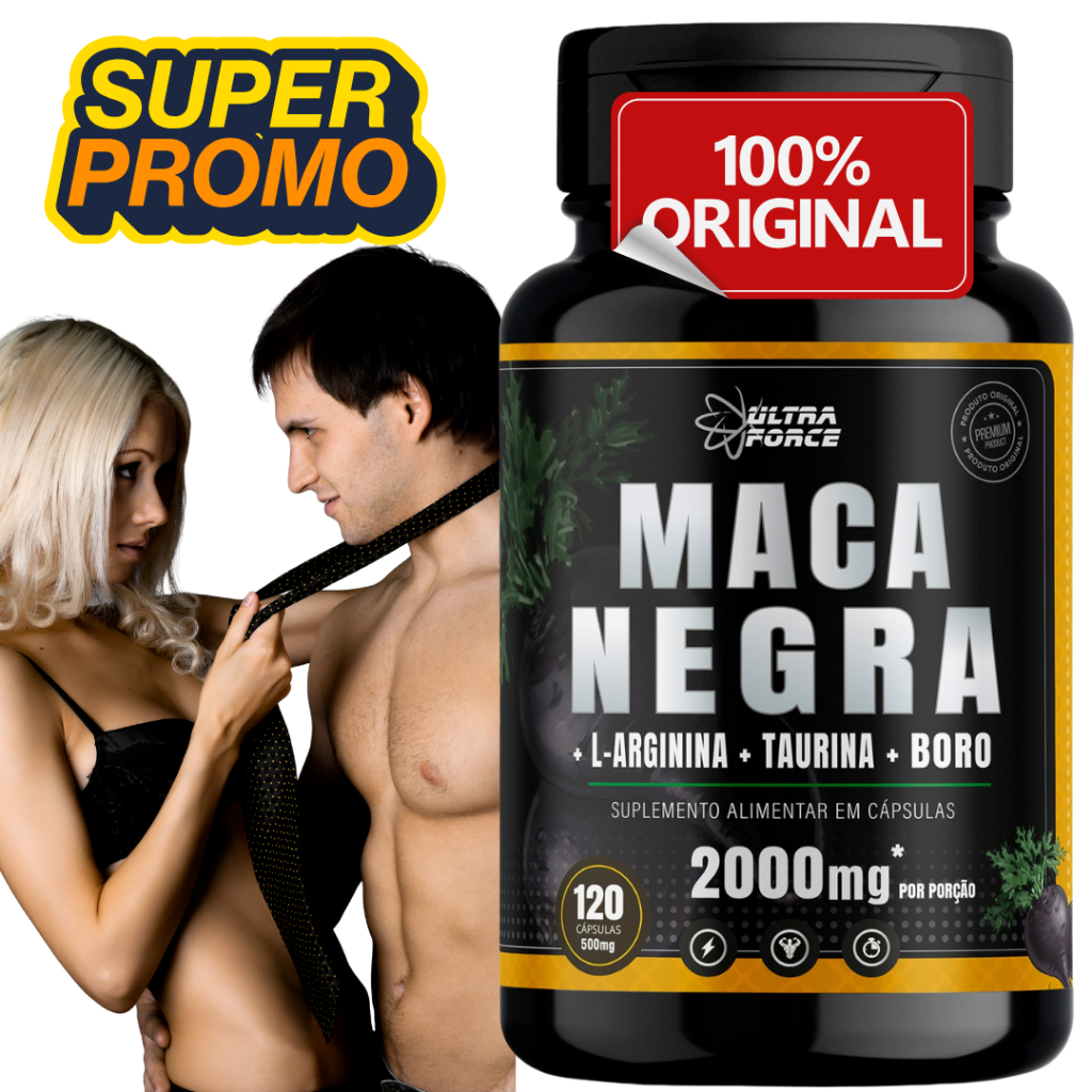 Suplemento M. Peruana Original  c/ Arginina  Boro Taurina 2000mg 120caps Suporte Nutricional Diário