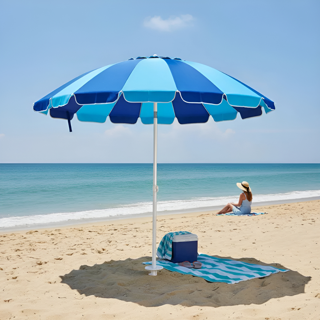 Guarda-Sol Articulável Sky MOR 2,20m Alumínio Leve Ideal Praia Piscina Jardim