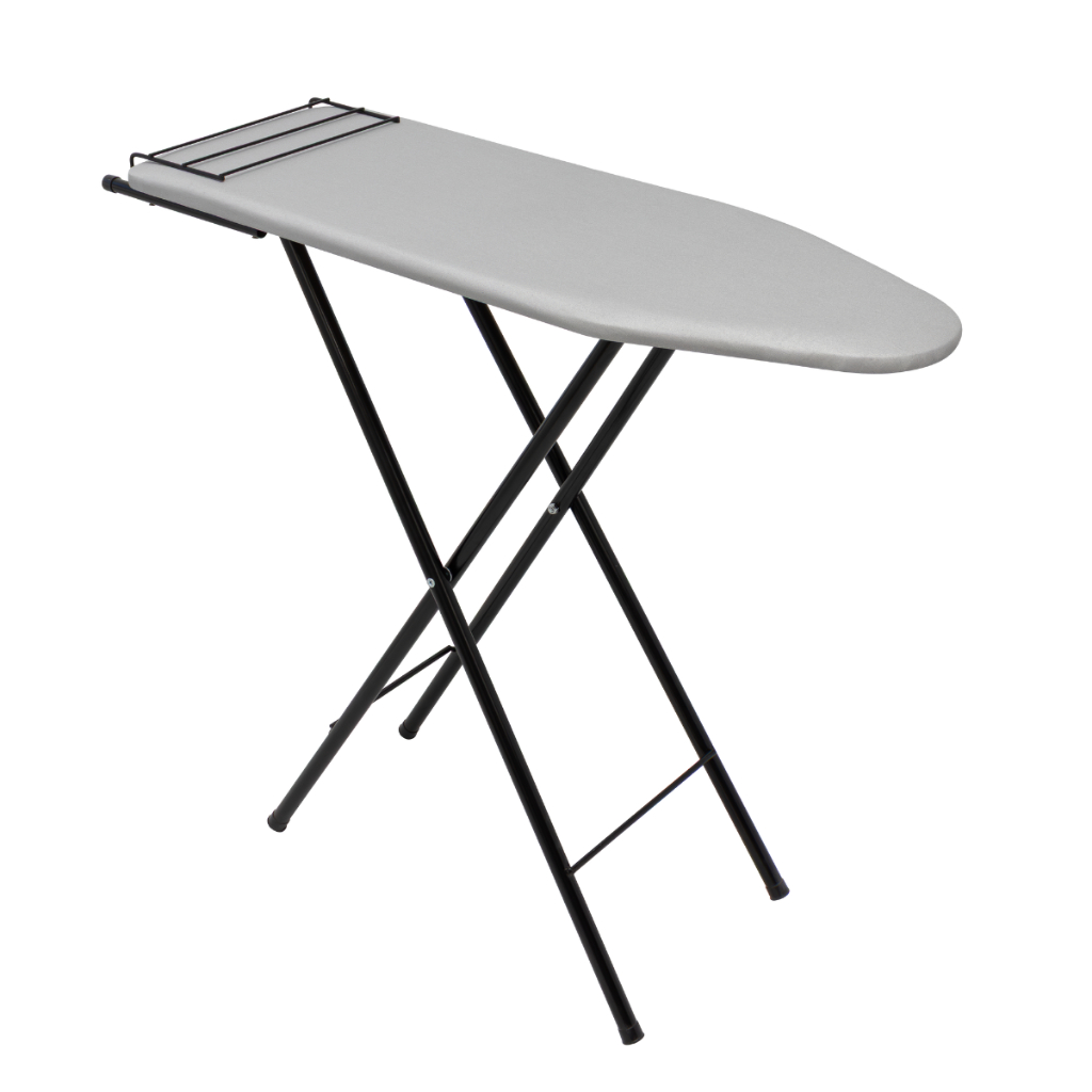 Tábua de Passar Roupa Elegance Dobrável 3 Alturas com Tecido Térmico Metalizado Porta-Ferro Itagold