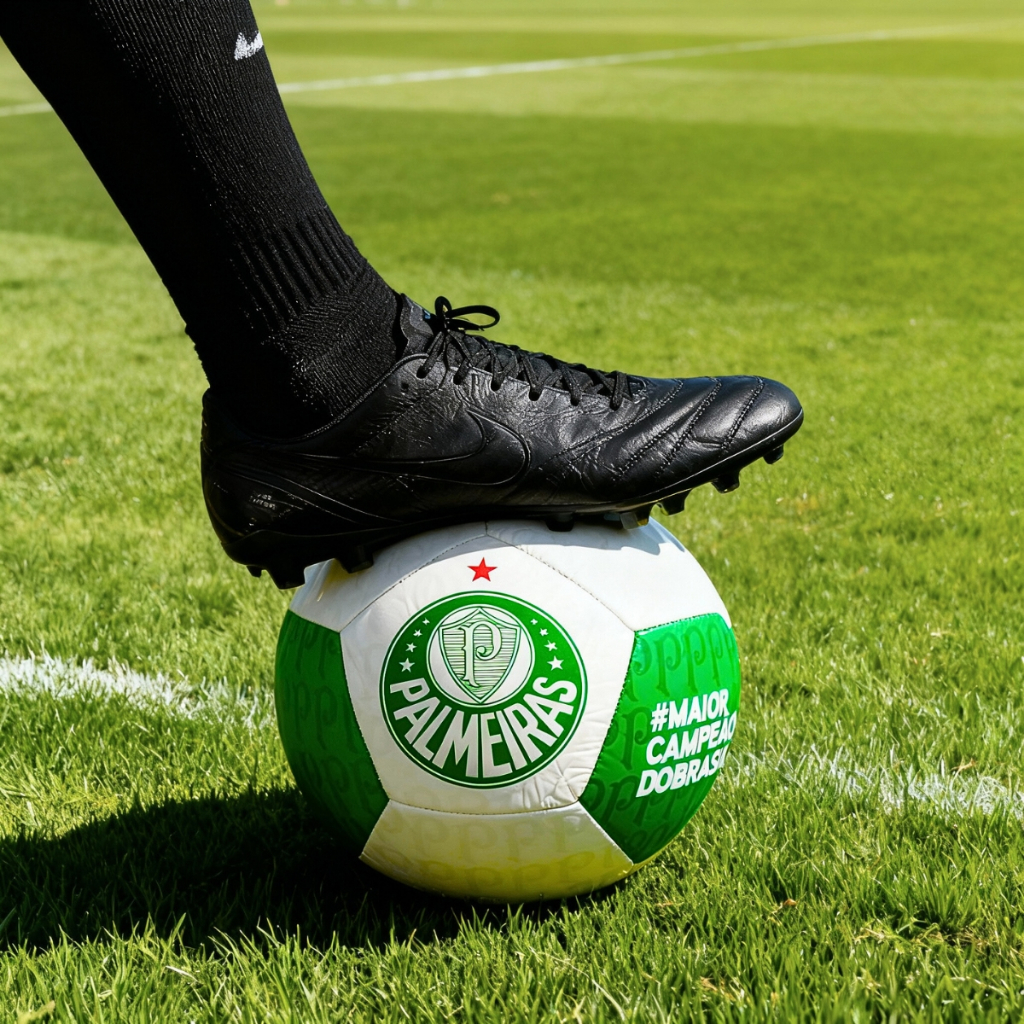 Bola Futebol Palmeiras Campo Society Sintético Training Reforçada Costurada Original Oficial Premium