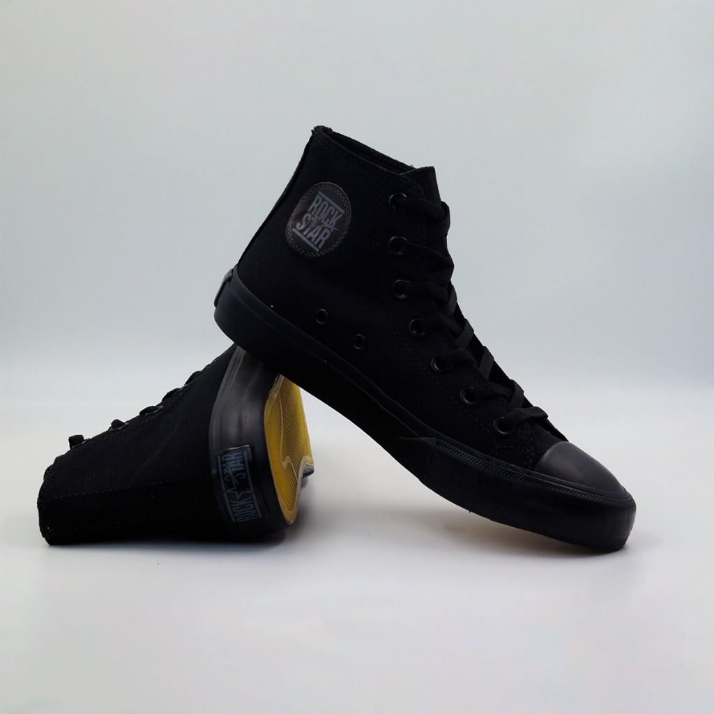 Tênis Preto All Black Cano Alto Unissex Versátil Confortável e De Alta Qualidade Tevet em Oferta na Shopee