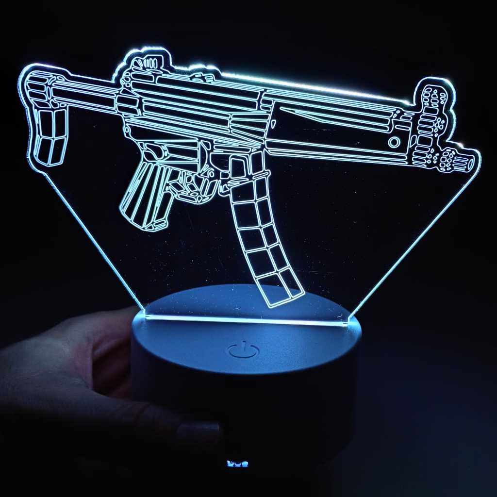 Abajur Luminária Rifle Ak 47 Call Of Duty Ac0273 CSGO AK-47 LED jogo Counter Strike Presente quarto gamer arma GEEK