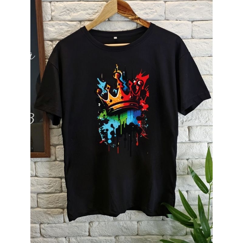 Camiseta Oversized Streetwear Estampada Padrão Americano Unissex Skatista Premium King 100% Algodão Premium