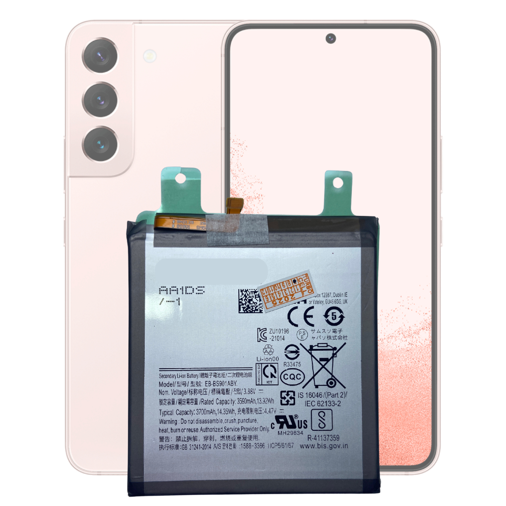 Bateria EB-BS901ABY Compatível Samsung Galaxy S22 (G901) + Garantia Anatel Alta Performance em Oferta na Shopee