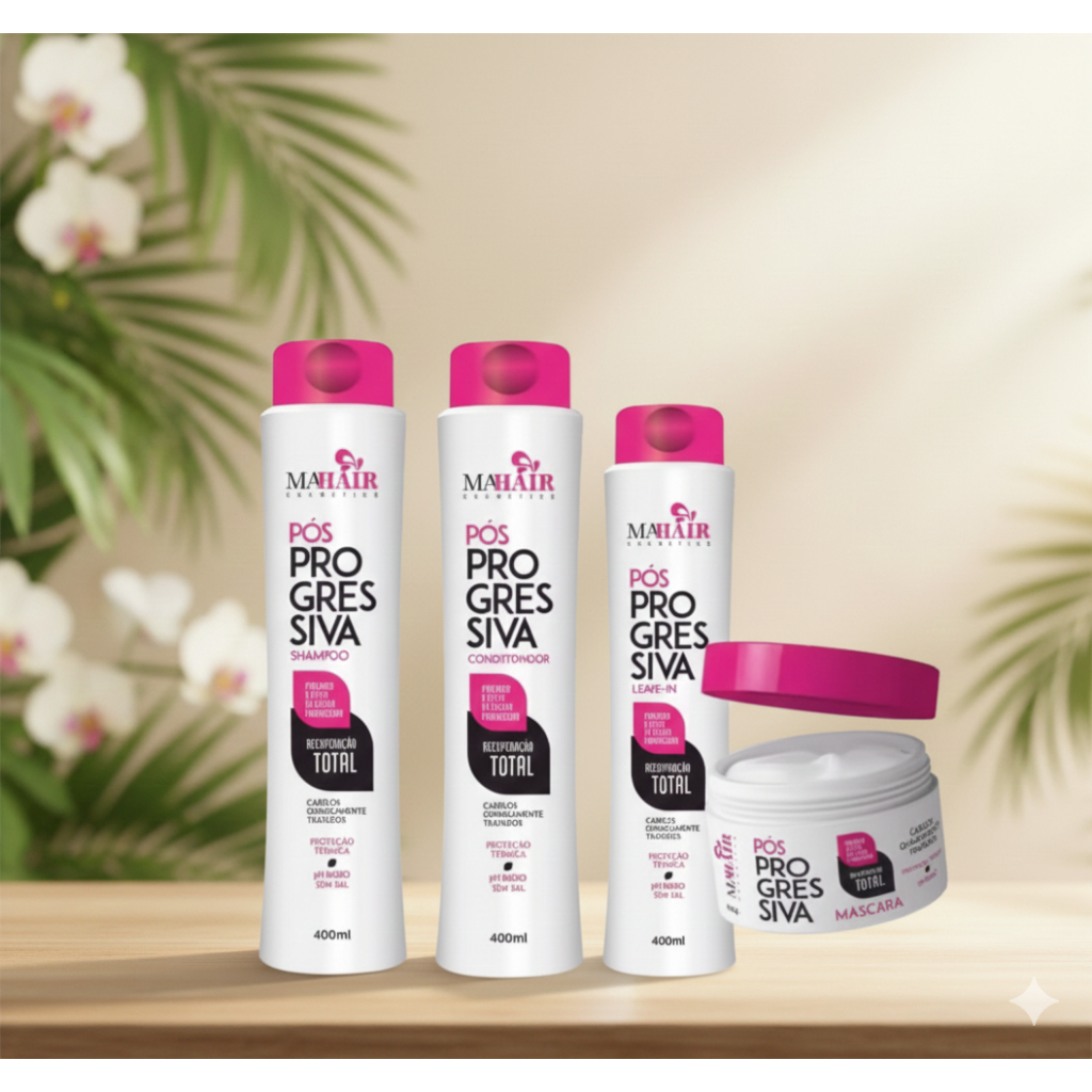 Kit Capilar Profissional Pos Progressiva Mahair Controle de Frizz e Volume Brilho e Maciez em Oferta na Shopee