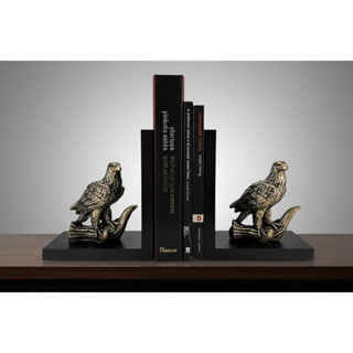 Aparador De Livros Águia No Tronco Em Gesso E Madeira - Par de Aparadores em Oferta na Shopee