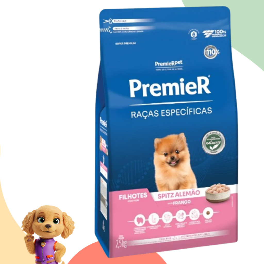 Ração Premier Raças Específicas Spitz Alemão Filhote 2,5kg