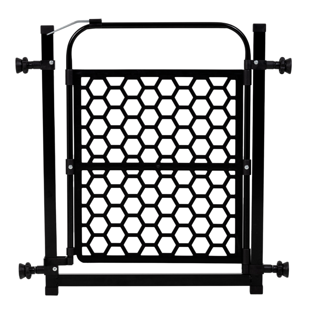 Portão Mini Compacto Pets Bebê Casa 78cm Á 83cm Pet Útil Branco