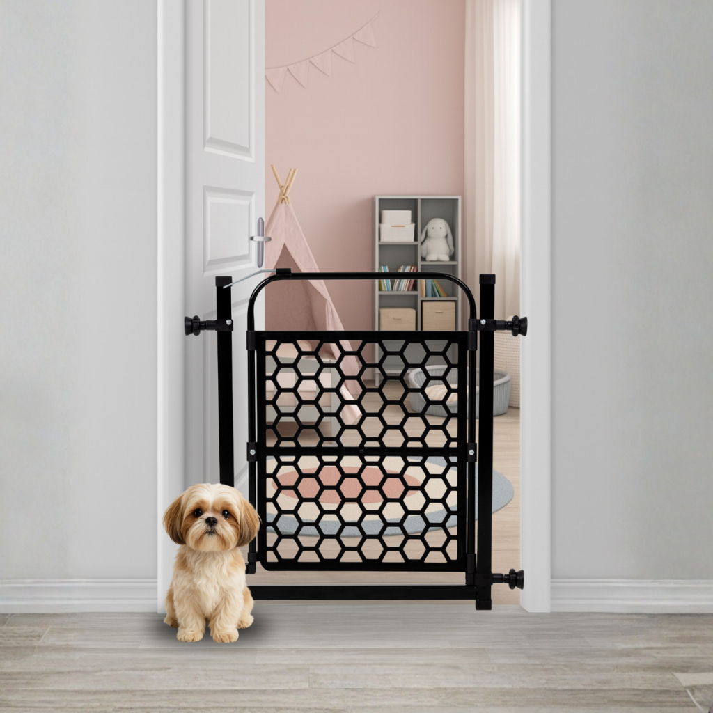 Portão Pet Grade Para Cachorro (78cm A 83cm) Cercado de Proteção