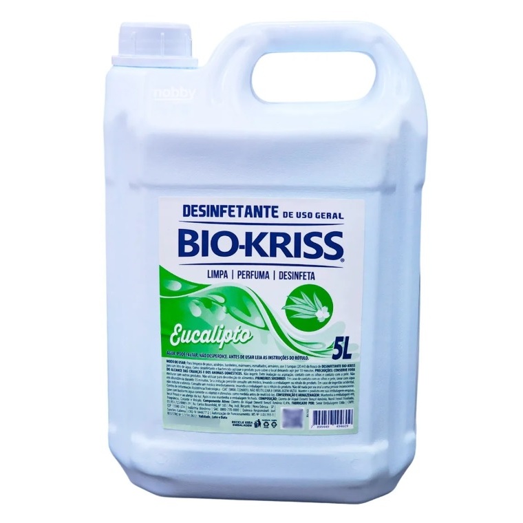 Desinfetante De Uso Geral Eucalipto Bio-kriss 5 Litros